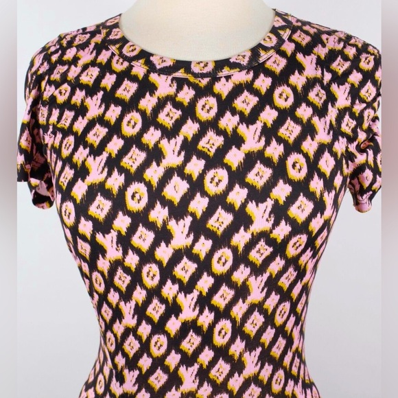 additional listing  Louis Vuitton Blurred Monogram Ruched  Mini Dress- sale - Picture 5 of 15